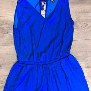 Loft Petite Blue Romper